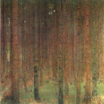  Klimt Oil Painting - Pine Forest II Gustav Klimt